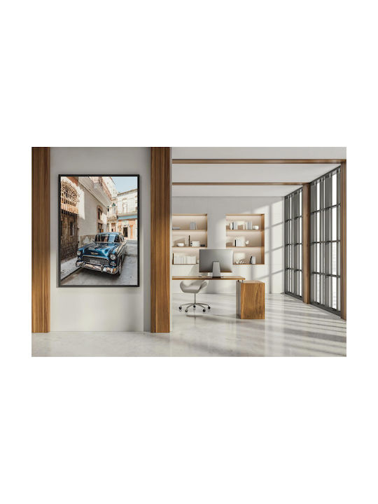 Painting Vintage Car On A Historic Street Vintage Car A Historic Street 50x80