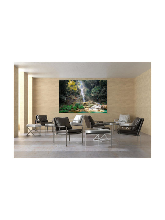 Πίνακας Tranquil Waterfall In Forest Ήρεμος Καταρράκτης Στο Δάσος 120x80