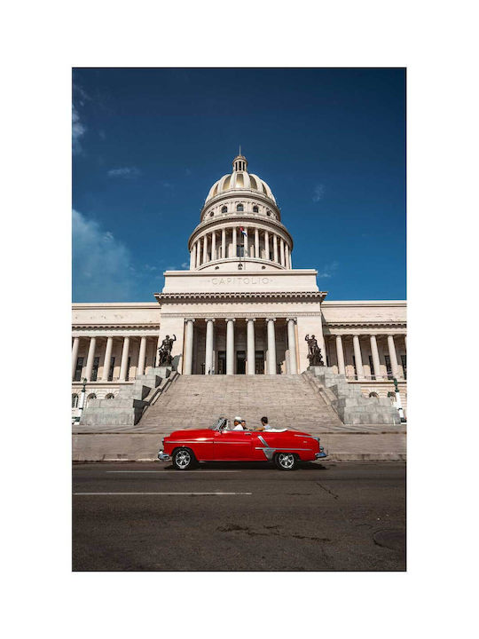 Панел Classic Car At Capitol Класическа Колa В Капитолия 80x120