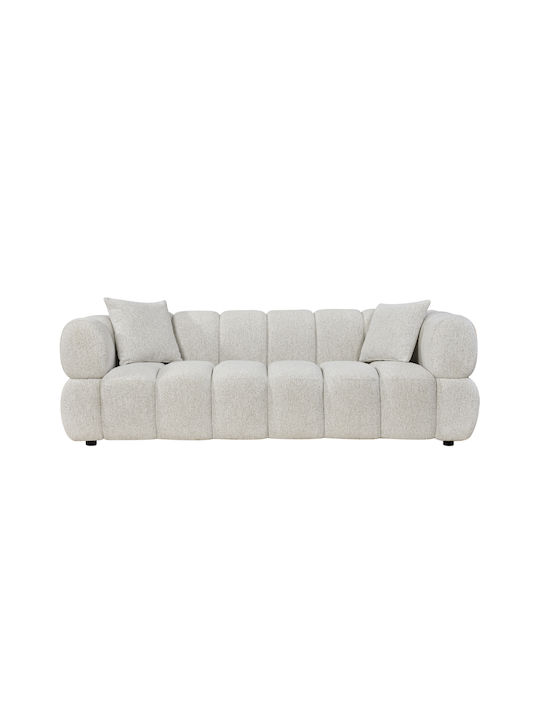 Norika Three-Seater Sofa Ecru 228x91x72 cm
