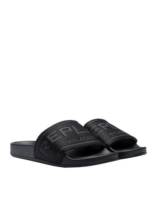 Men's Black Slides