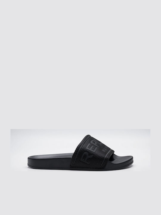 Men's Black Slides