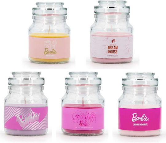 Relaxdays Lumânare Aromatică în Borcan Roz 110gr