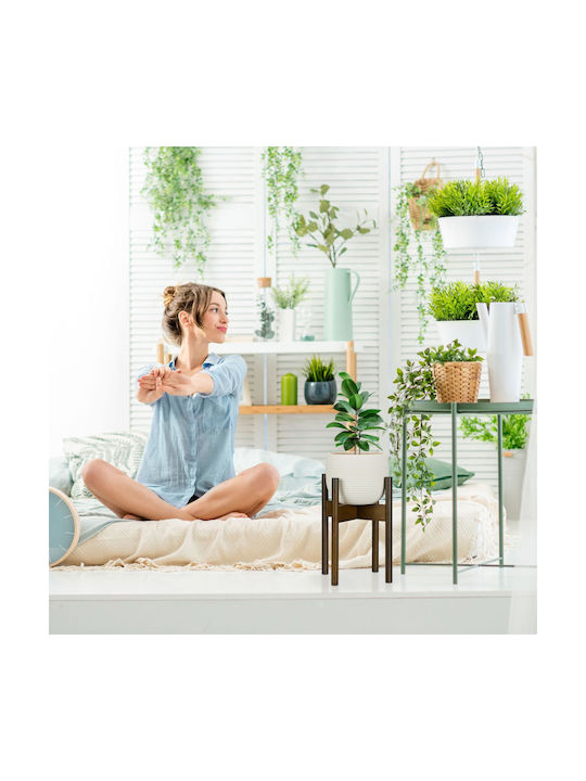 Relaxdays Set 3 Bambus Pflanzgefäße Braun
