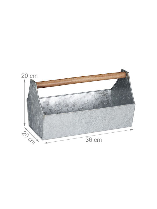 Relaxdays Wooden Flower Pot 20x36x20cm