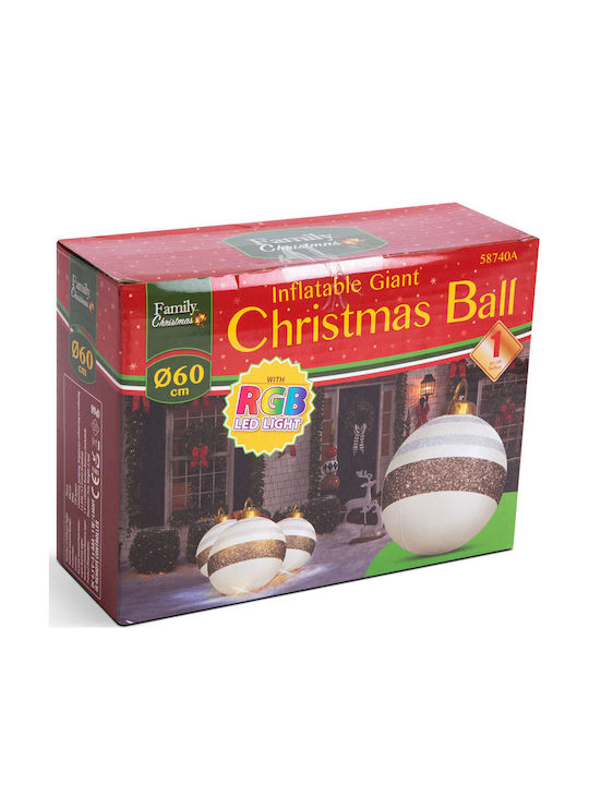 Inflatable Rgb Led Christmas Decor Globe 60 Cm Light Ornament Garden