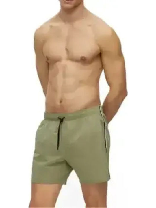 Men's Swimwear Shorts Olive Striped