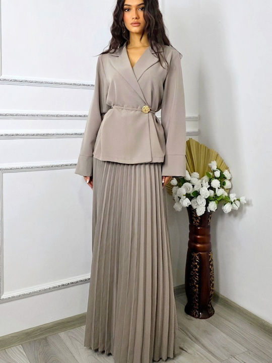 Set mit Maxi Rock Grey