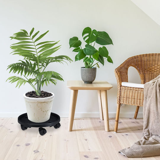 Relaxdays Suport Pentru Plante Negru 10x35,5x35,5 cm