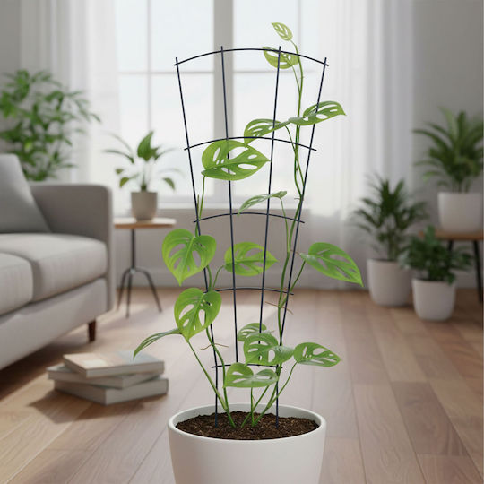Relaxdays Suport Metalic Negru Pentru Plante 82x31cm