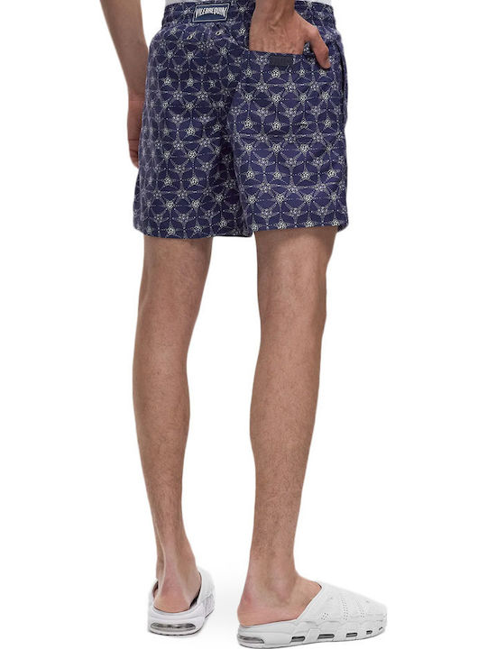 Vilebrequin Herren Badehose Shorts White- Blue Vilebrequin Herren Badehose Shorts White- Blue
