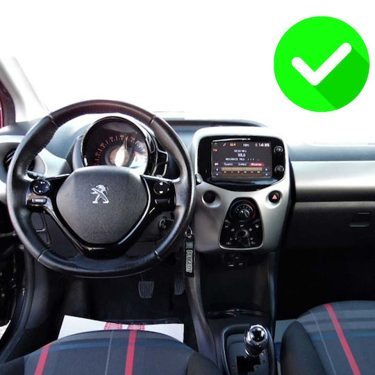 Carmedia Ηχοσύστημα Αυτοκινήτου για Peugeot 108 Toyota Aygo Citroen C1 2014 + (Bluetooth/USB/WiFi/GPS/Apple-Carplay/Android-Auto) με Οθόνη Αφής 10"