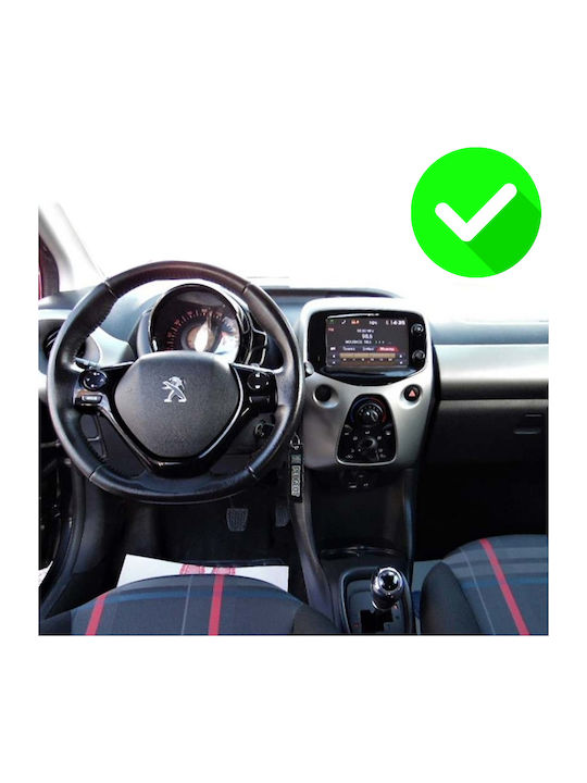 Carmedia Auto-Audiosystem für Peugeot 108 Toyota Aygo Citroen C1 2014 (Bluetooth/USB/WiFi/GPS/Apple-Carplay/Android-Auto) mit Touchscreen 12.3"