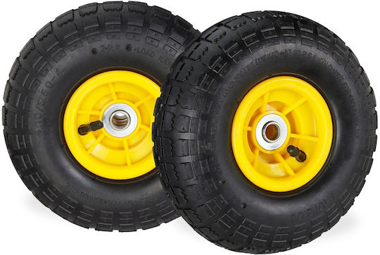 Relaxdays 10031406_359 Pneumatic Wheel 260x85mm