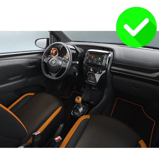 Carmedia Car Audio System for Peugeot 108 Toyota Aygo Citroen C1 2014 (Bluetooth/USB/AUX/WiFi/GPS/Apple-Carplay/Android-Auto) with Touch Screen 9.5"