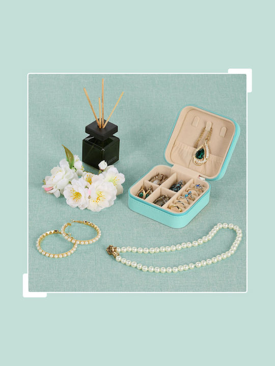 Relaxdays Travel Jewellery Box Multicolour 10x10x5cm