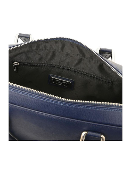 Tuscany Leather Shoulder / Handheld Laptop Bag in Blue Color TL142551