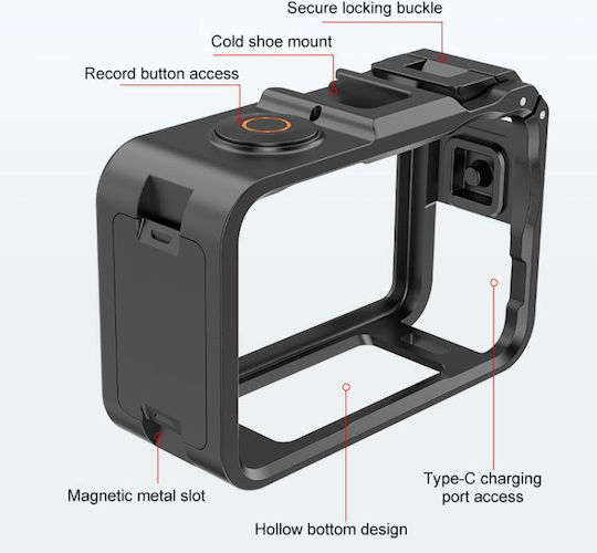 Puluz Plastic Case Dji Osmo Action 6 Black