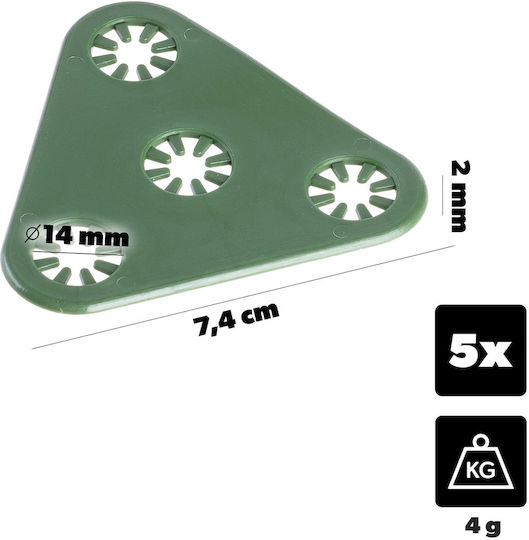 Kadax Top Support Poles 11 Mm Green 5 Pcs