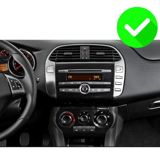 Carmedia Car Audio System for Fiat Bravo 2007+ (Bluetooth/USB/AUX/WiFi/GPS/Apple-Carplay/Android-Auto) with Touch Screen 9.5"