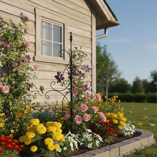 Araci Si Suporturi Plante Relaxdays Negru 116x45x45 Cm Set