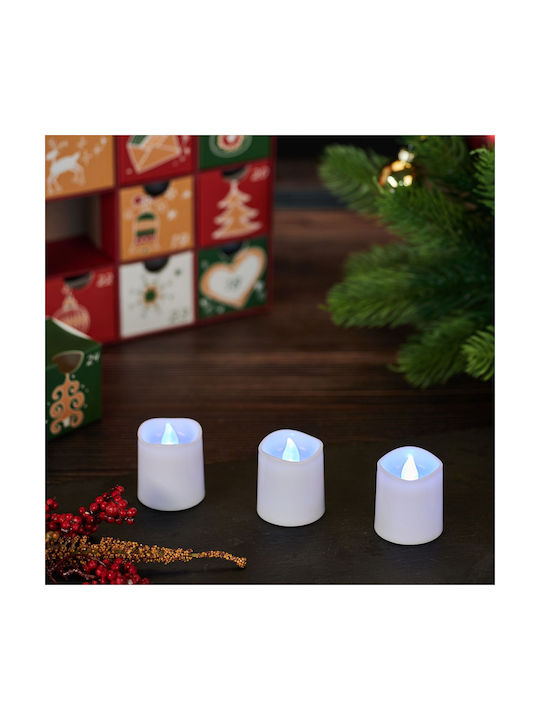 Relaxdays Lămpi Decorative Pentru Masă LED Lumânare 12 Buc 4.5x4x4 cm