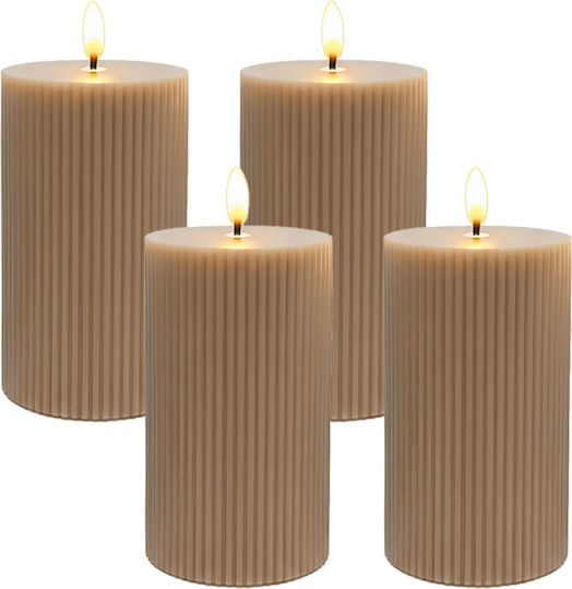 Relaxdays Φωτιστικό LED Κερί 4τμχ