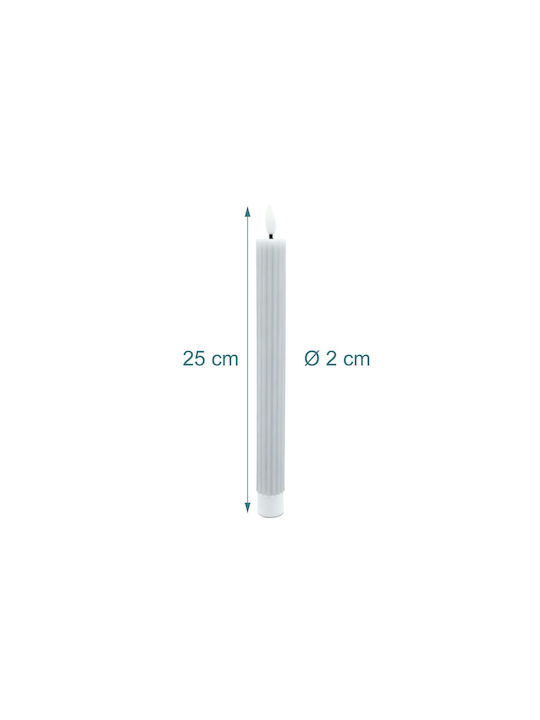 Relaxdays Lămpi Decorative Pentru Masă LED Lumânare 4 Buc 25x2 cm