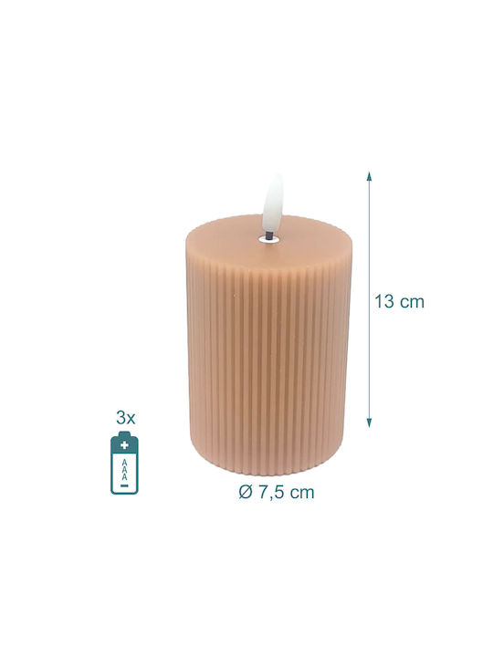 Relaxdays Lămpi Decorative Pentru Masă LED Lumânare 4 Buc 13x7.5 cm