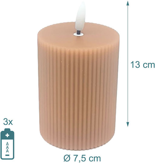 Relaxdays Decorative LED Candle Lamp 4pcs 13x7.5cm
