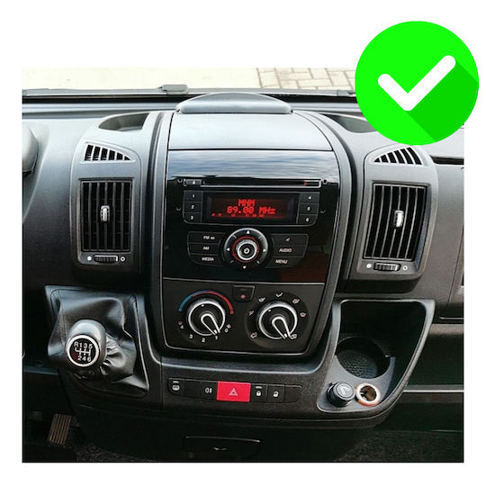 Carmedia Car Audio System for Peugeot Boxer Fiat Ducato Citroen Jumper 2006-2021 (Bluetooth/USB/WiFi/GPS/Apple-Carplay/Android-Auto) with Touch Screen 9"