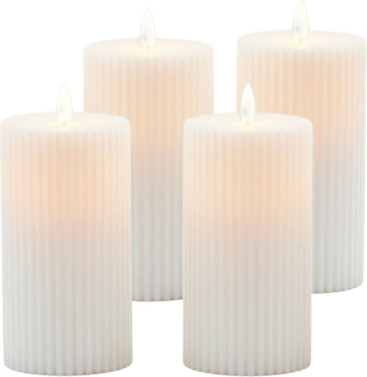 Relaxdays Φωτιστικό LED Κερί 4τμχ