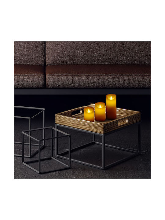 Relaxdays Lămpi Decorative Pentru Masă LED Lumânare 3 Buc 18.5x7.5x7.5 cm
