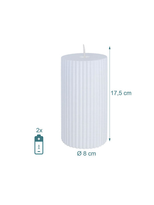 Relaxdays Lămpi Decorative Pentru Masă LED Lumânare 4 Buc 17.5x8 cm