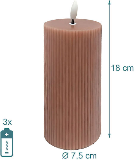 Relaxdays Decorative LED Candle Lamp 4pcs 18x7.5cm