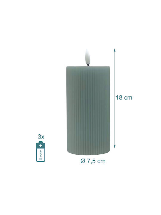 Relaxdays Lămpi Decorative Pentru Masă LED Lumânare 4 Buc 18x7.5 cm