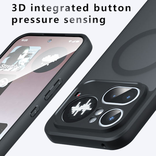 Techsuit Purefrost Umschlag Rückseite Silikon Schwarz (Nichts Phone (4a))