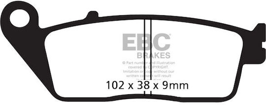 EBC Motorcycle Brake Pads Front for Kawasaki Ninja 650
