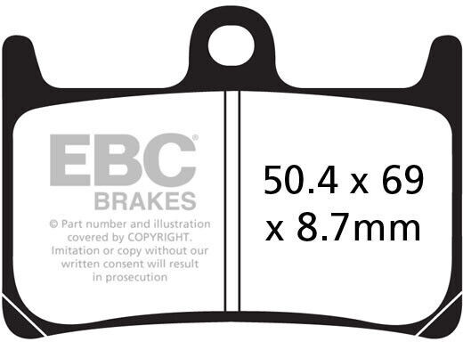 EBC Plăcuțe De Frână Pentru Motociclete Înainte Pentru Yamaha YZF-R6 / XT