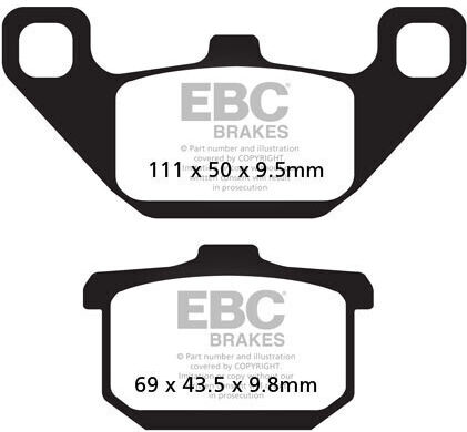 EBC Motorcycle Brake Pads for Kawasaki VN 750 / VN 1500