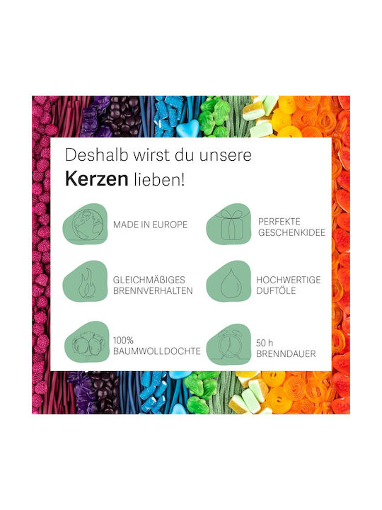 Relaxdays Lumânare Aromatică în Borcan Galben 300gr