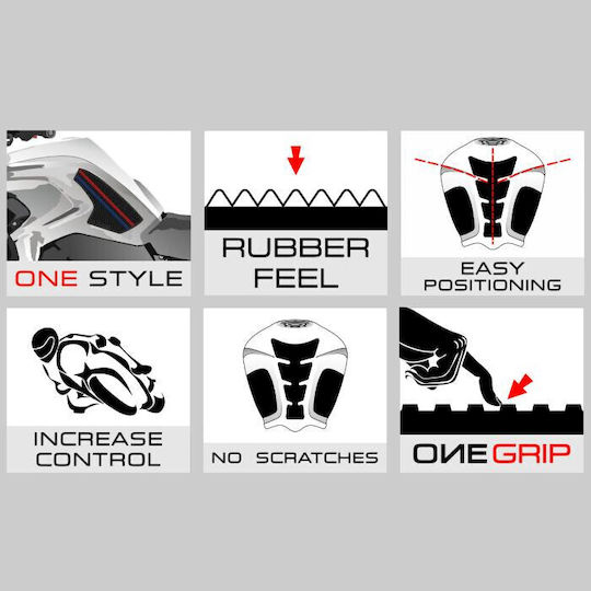 One Design Αυτοκόλλητο Προστατευτικό Ρεζερβουάρ Tank Grip Διάφανο