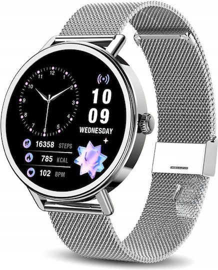 BlackView X30 46mm Smartwatch mit Herzfrequenzsensor (Silber)