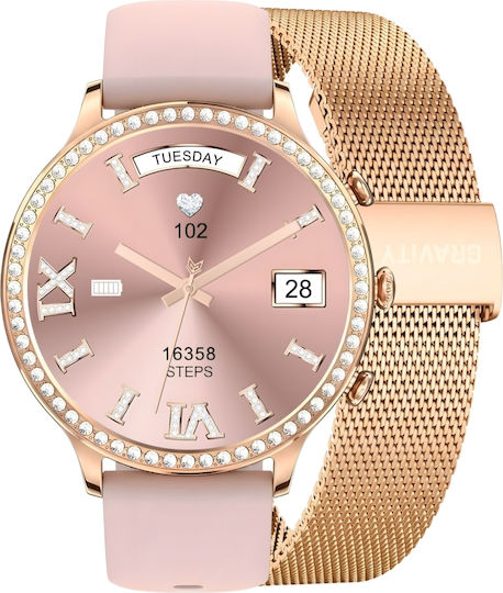 Gravity Smartwatch Curea Milanese Rose Gold