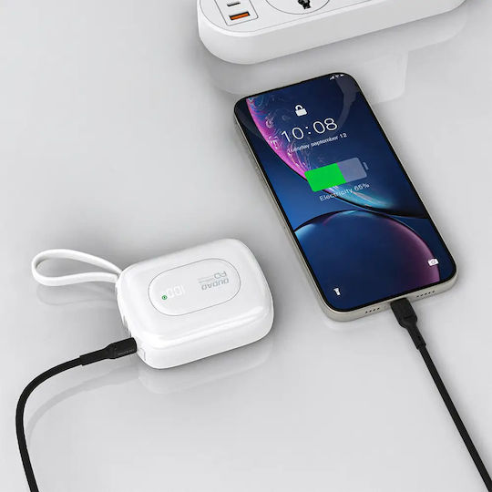 Dudao K32 Power Bank 10000mAh Λευκό