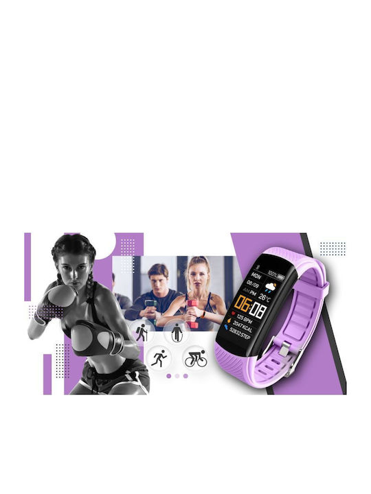 Giewont Gw200-8 Smartwatch Black Purple 2 Straps