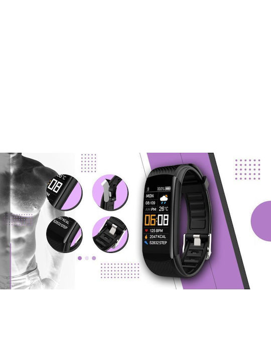 Giewont Gw200-8 Smartwatch Black Purple 2 Straps