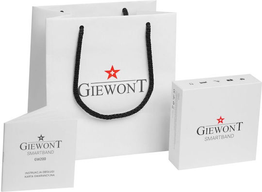 Giewont Gw200-8 Смартчасовник Черен Лилав 2 Каишки