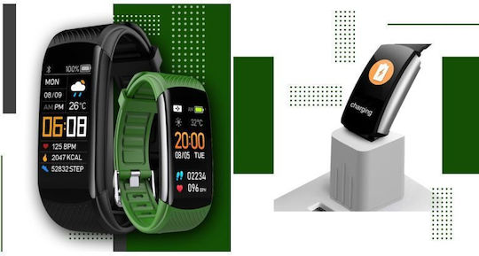 Giewont Gw200-5 Smartwatch Negru Verde 2 Curele