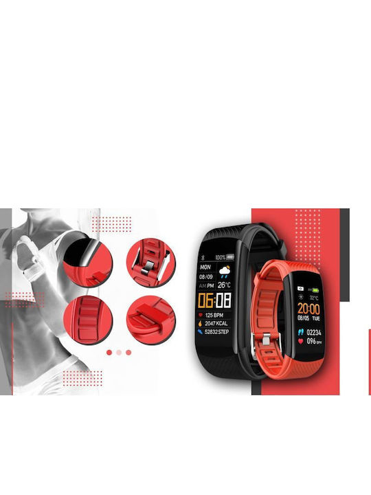 Giewont Gw200-1 Black-red Smartwatch 2 Straps